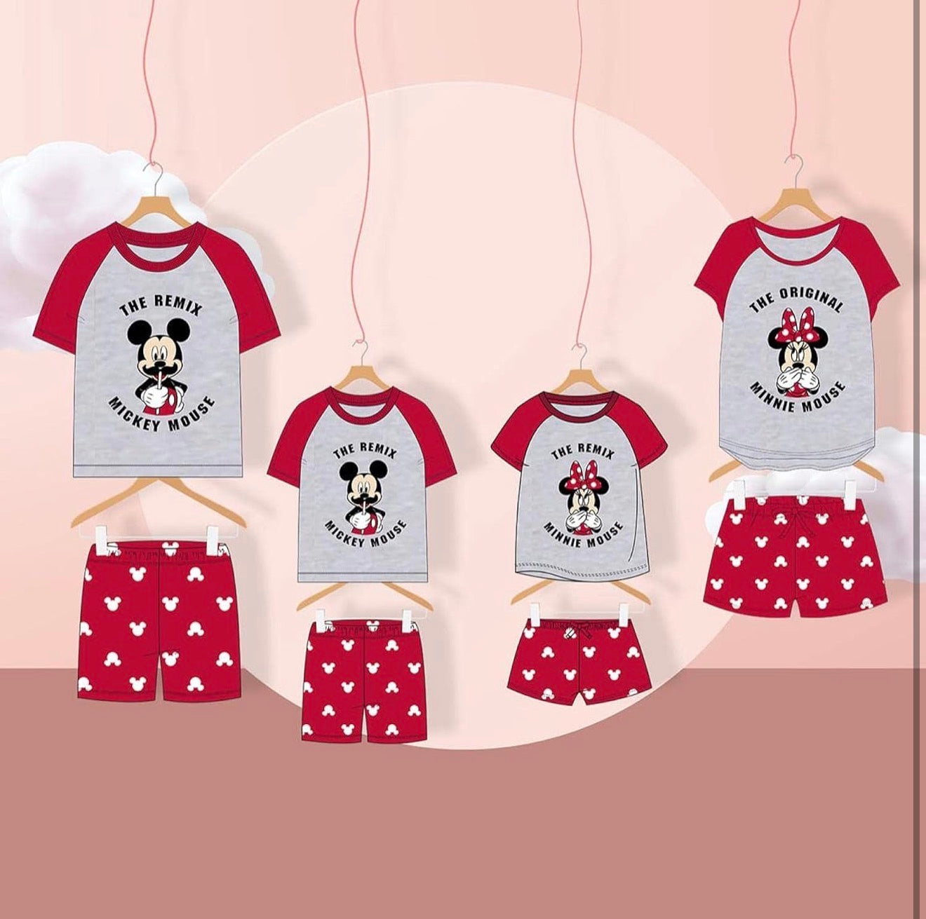 Pigiama da Bambina di Minnie Mouse | Pigiama Realizzato al 100% in Cotone - 2 Pezzi [ Maglietta + Pantalone Pigiama Bambina 6