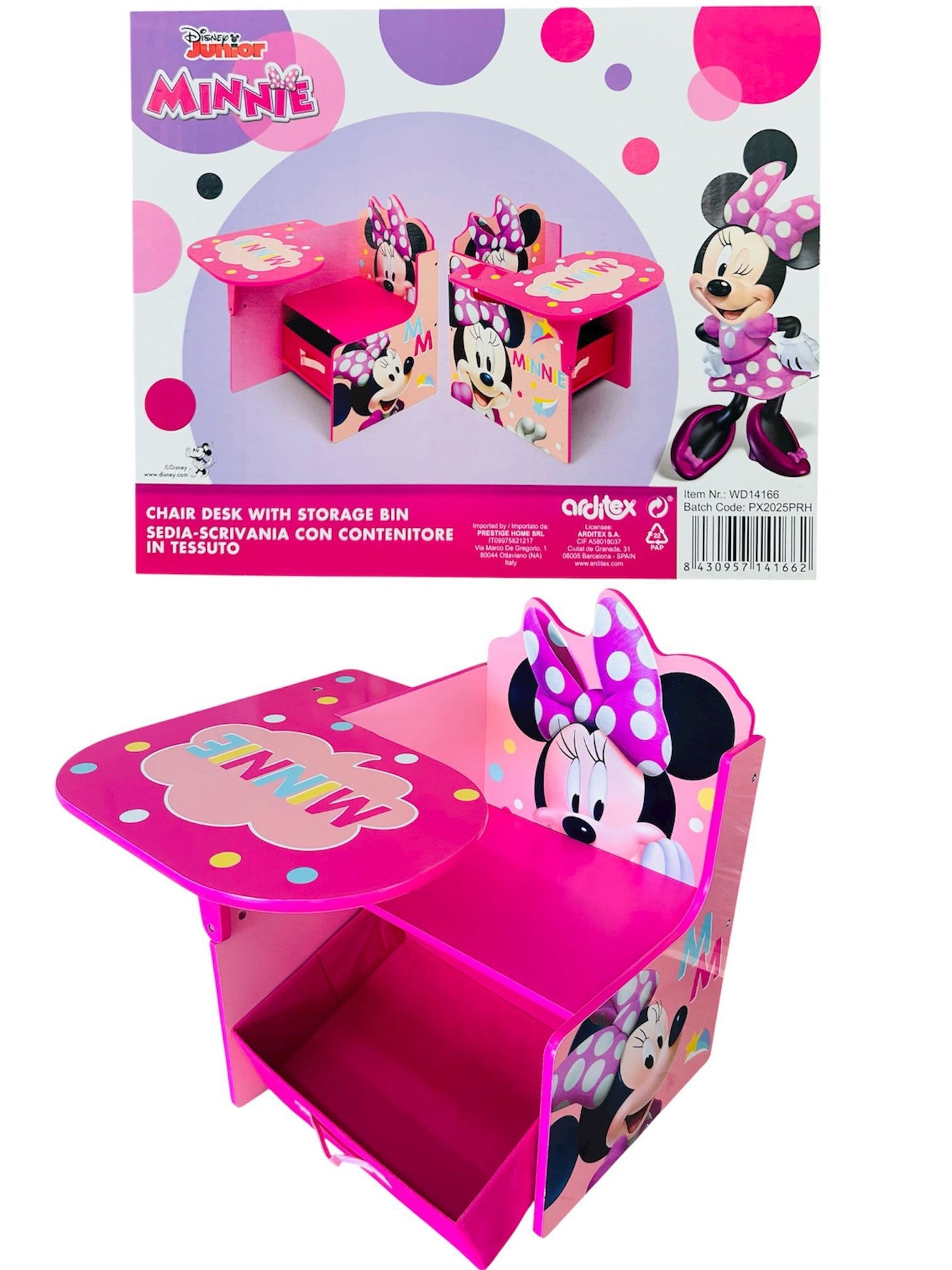 Sedia-scrivania in legno Disney