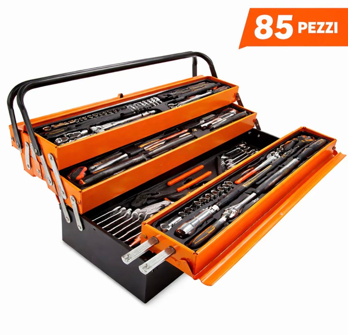 VALIGETTA ATTREZZI 85 PEZZI – TUTTO IL NECESSARIO SEMPRE A PORTATA DI MANO