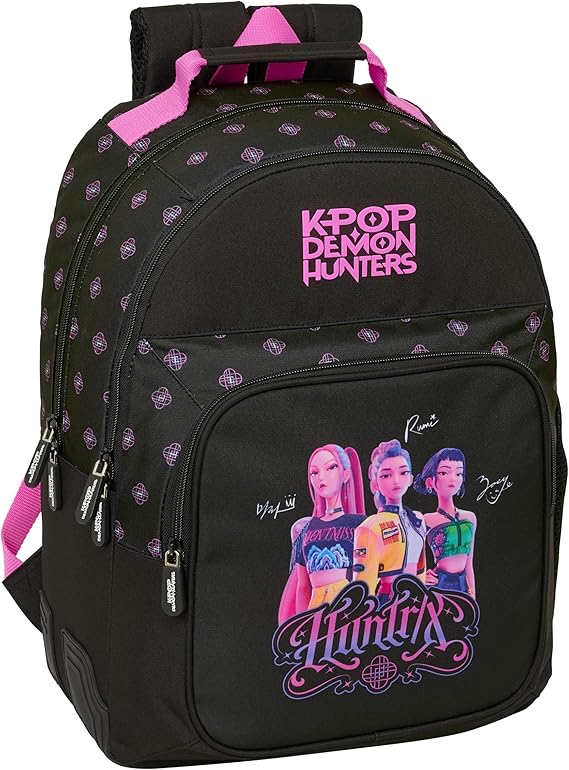 K-POP Demon Hunters - Zaino scuola per bambini, ideale per bambini di diverse età, comodo e versatile, qualità e resistenza, 32 x 15 x 42 cm 3