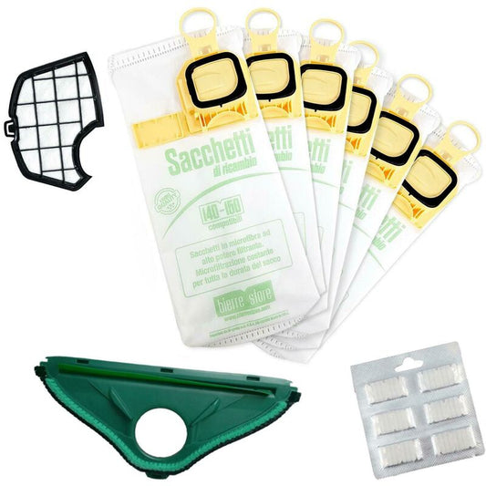 Sacchetti folletto profumati vk 135 136/vk140 150/ vk 200 220  pacco da 6pz compatibili