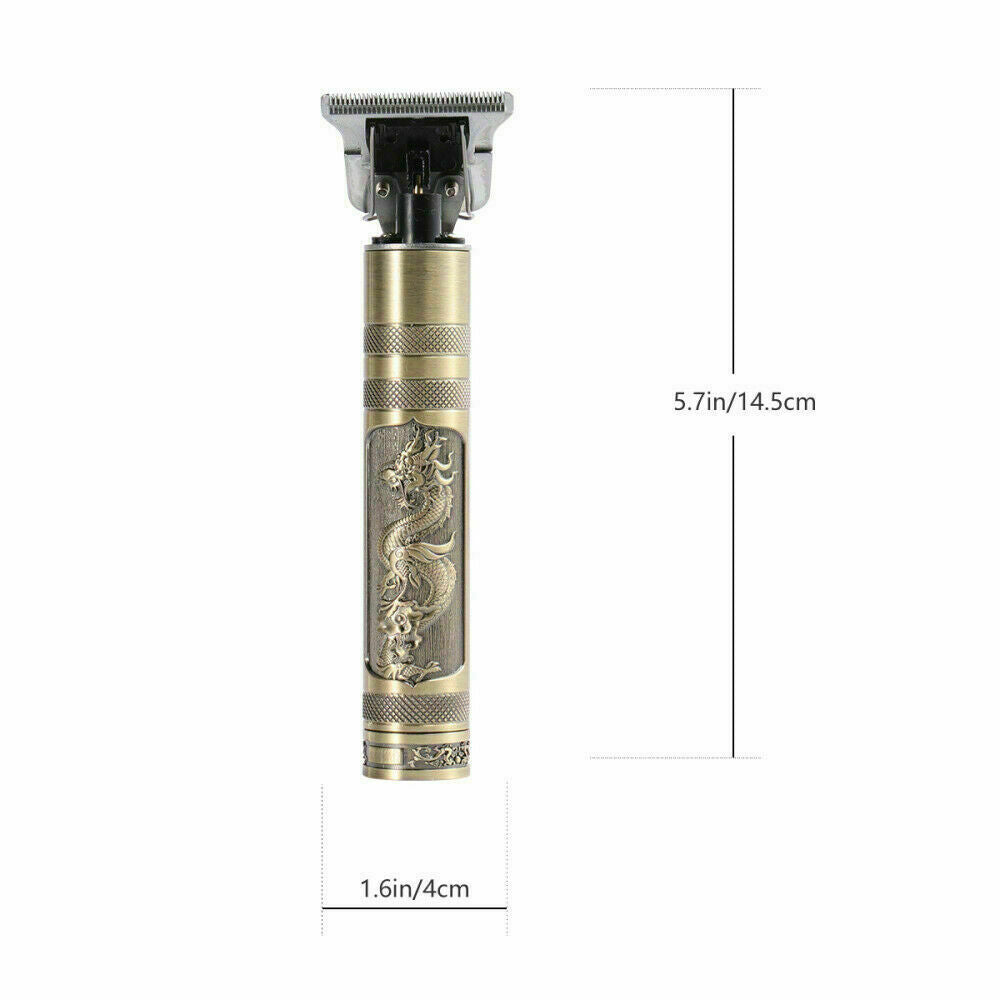TAGLIACAPELLI UOMO RICARICA USB TAGLIA CAPELLI RASOIO ELETTRICO ORO BARBA UOMO