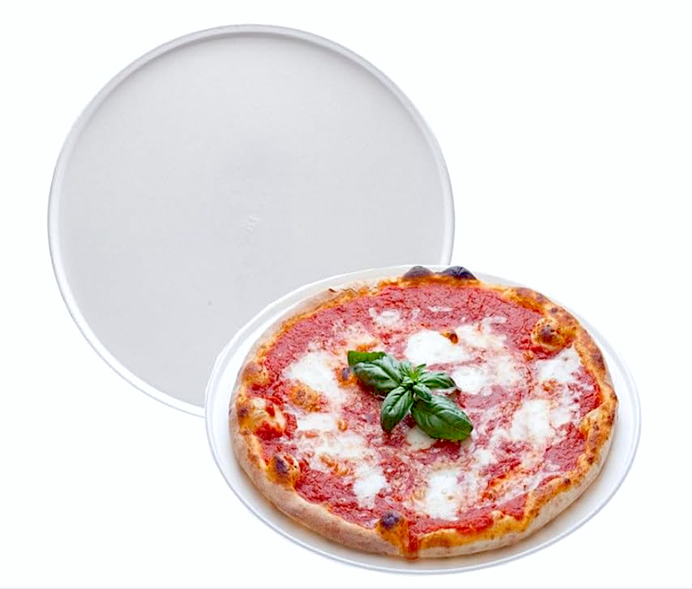 10 PIATTI PIZZA BIO ECOLOGICI CM 33 – POLPA DI CELLULOSA BIODEGRADABILE