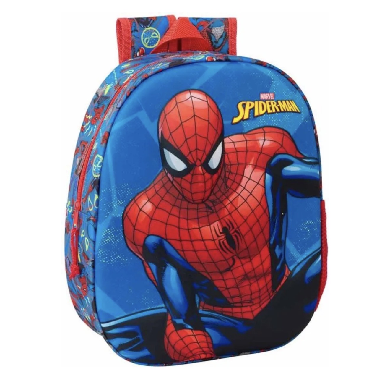 Safta Spider-Man 3D 8,64 l 32x43x14 cm Zaino blu per bambini, blu, taglia unica 1