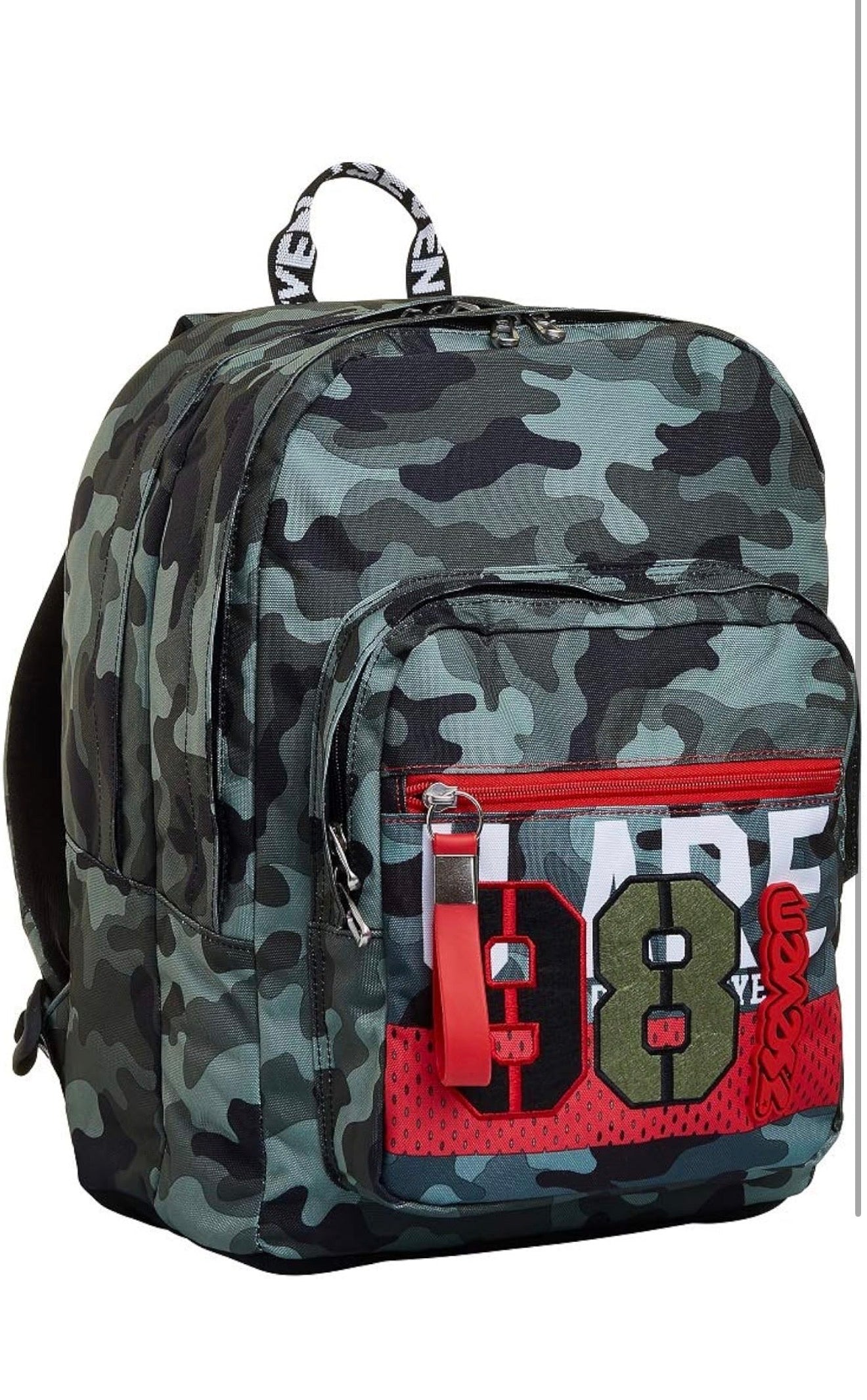 Seven Zaino Extra Fit, Crew, Verde, Doppio Scomparto, Scuola e Tempo Libero, Per bambini e ragazzi 2
