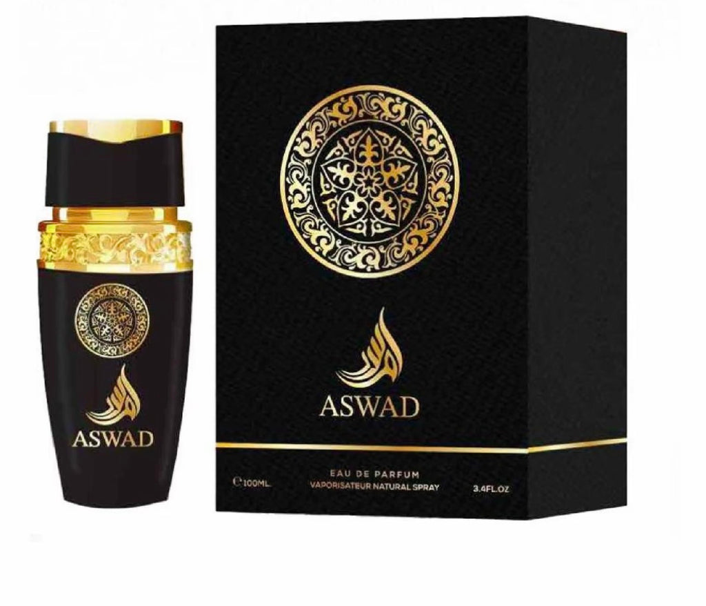 AFAQ Profumo Arabo da Donna Kyra Gold Candy Sweet Pink Sweet Rosa Blanche 100ml - ASWAD Profuimo da Uomo Aswad Black Bold Reserv
