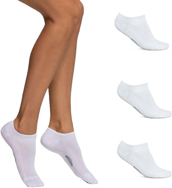 POMPEA Pack 3 Paia Fantasmini Uomo Blu Nero Bianco Cotone 1