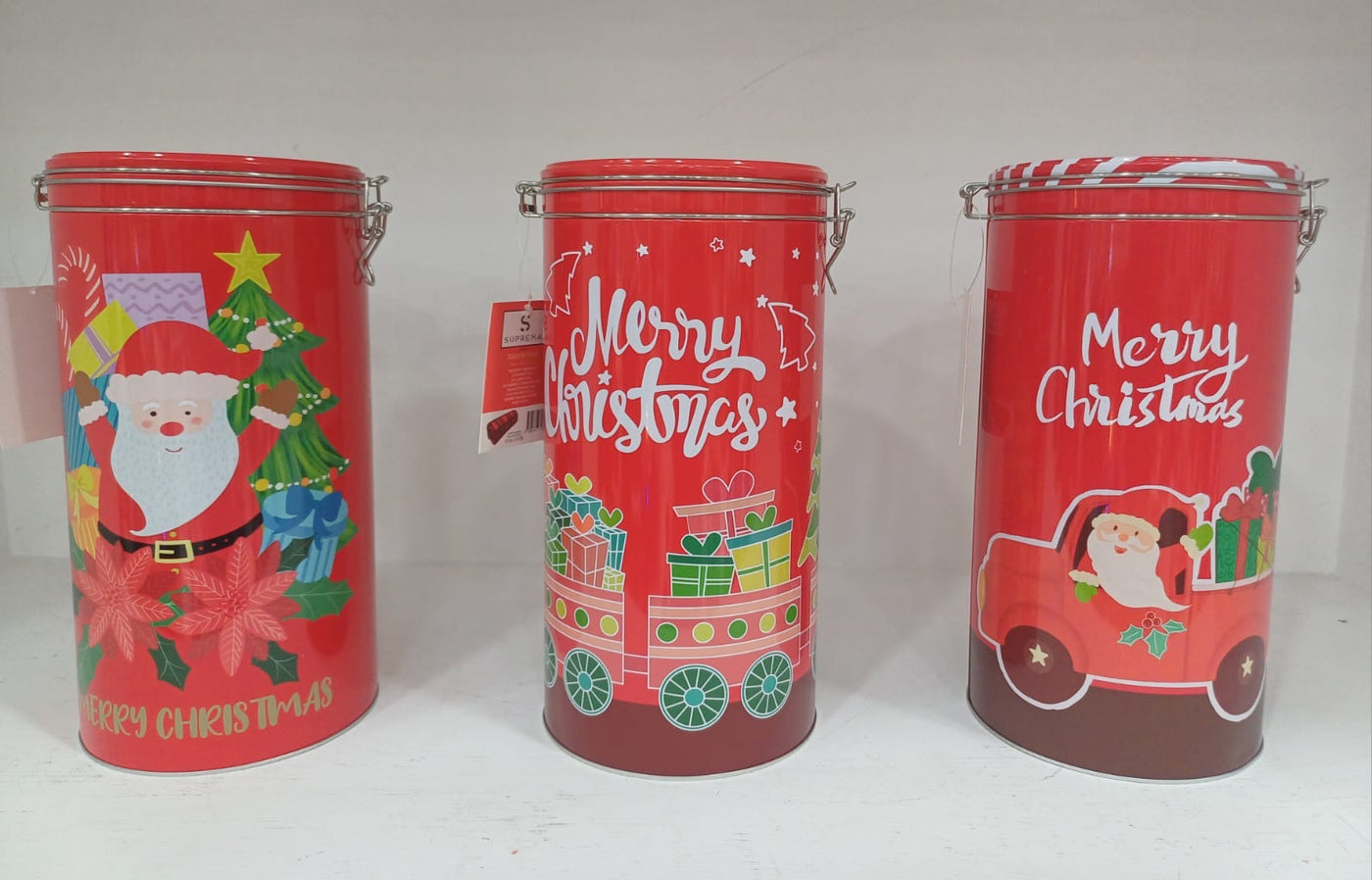 Plaid+barattolo in alluminio natale