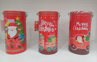 Plaid+barattolo in alluminio natale