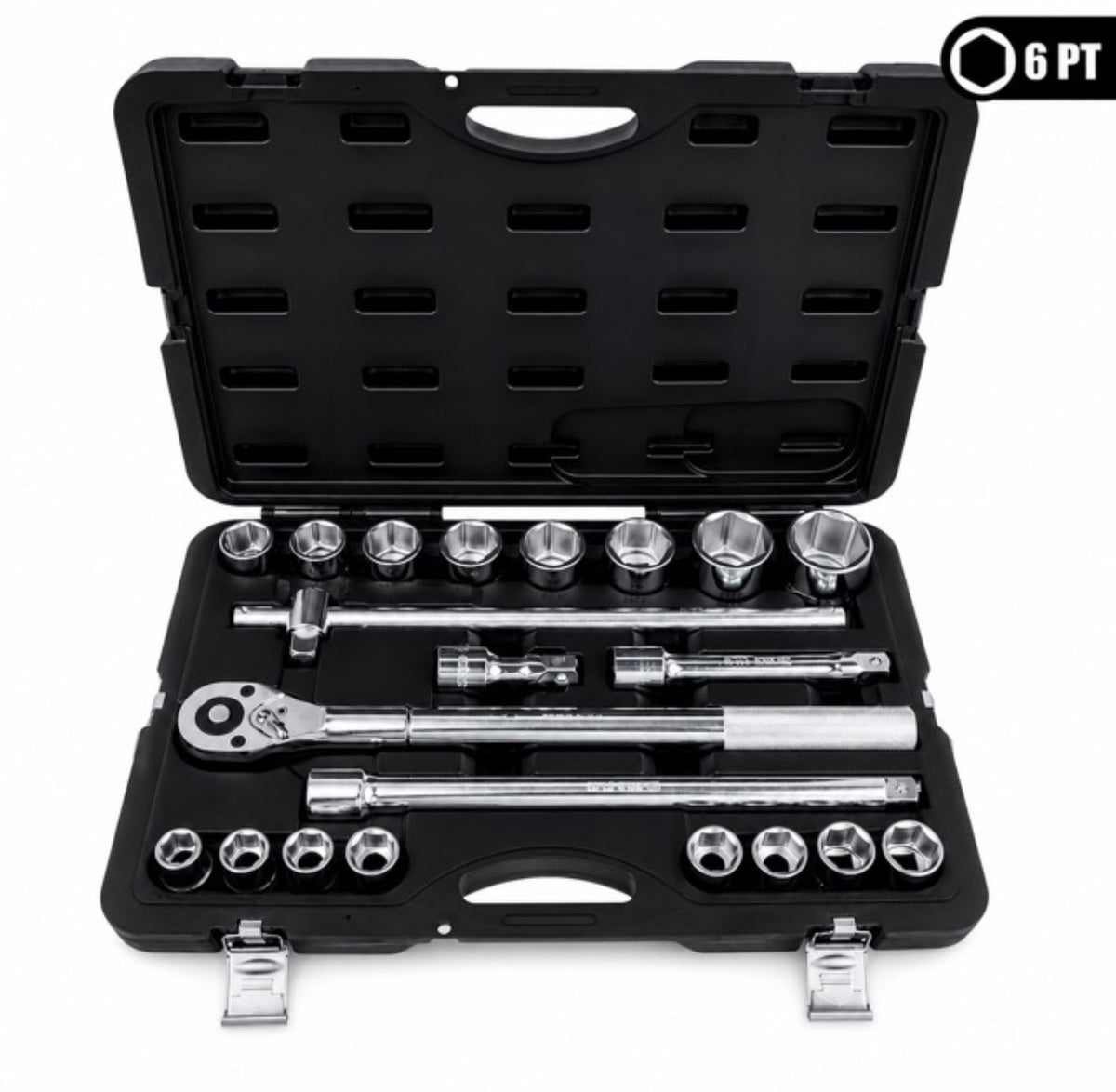 Set Bussole 21 Pezzi 3/4 6 Punte Professionale, Chiavi a Bussola in Acciaio
AMC CODICE: CHIAVI-6PT