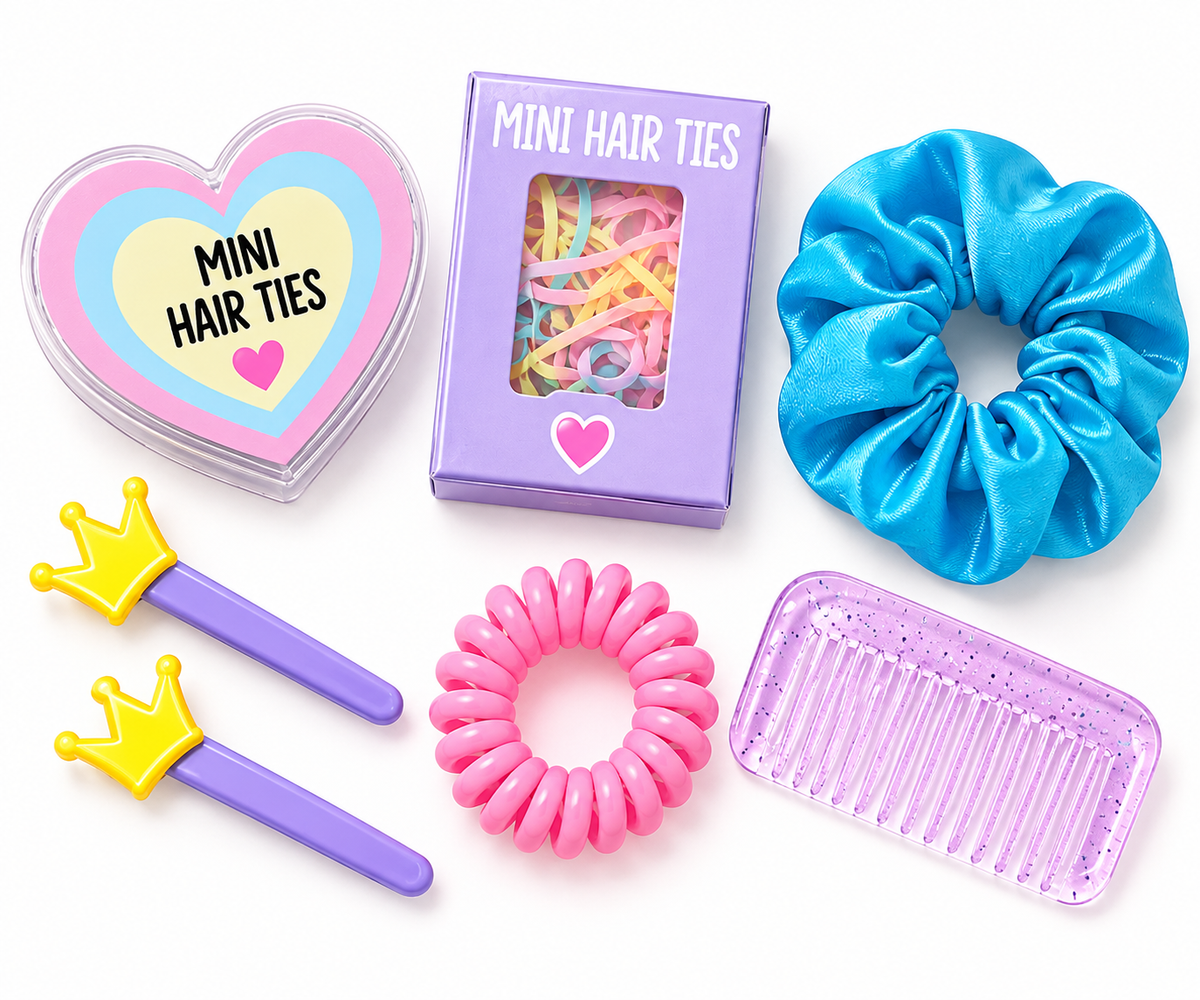 Mini Backpack Set Bambina – Zainetto Glitter + Accessori Capelli 4