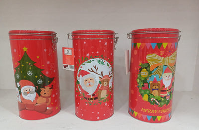 Plaid+barattolo in alluminio natale