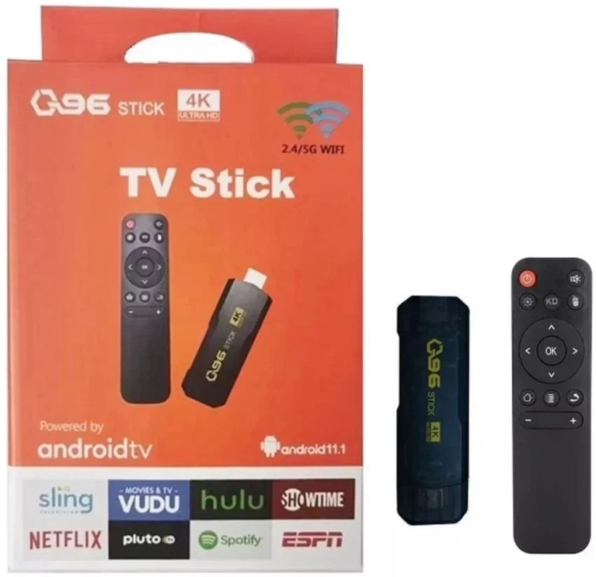 Smart TV Chiavetta Stick Android WiFi 5G HDMI Streaming Netflix YouTube 4K 3