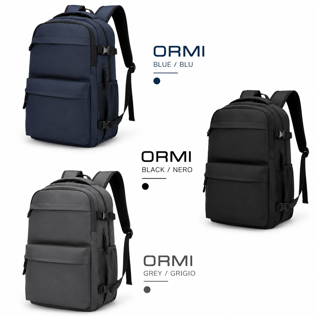 Zaino Multifunzione ORMI – Eleganza, Comfort e Massima Capacità 1