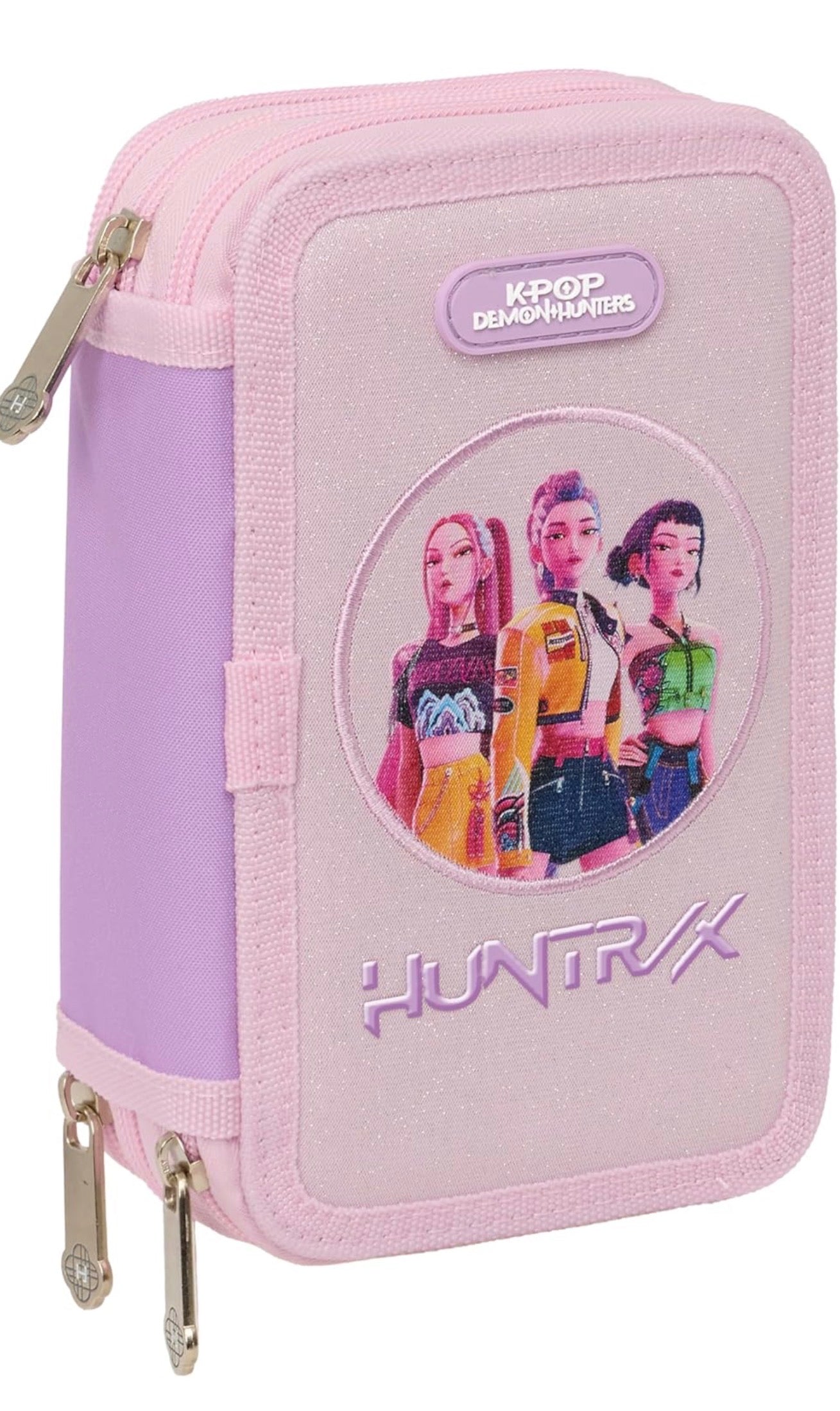 K-POP Demon Hunters - ICONIC - Astuccio scuola con 37 utili inclusi, astuccio per bambini, ideale per bambini dai 5 ai 14 anni, comodo e versatile, resistenza, 12,5 x 5,5 x 19,5 cm 1