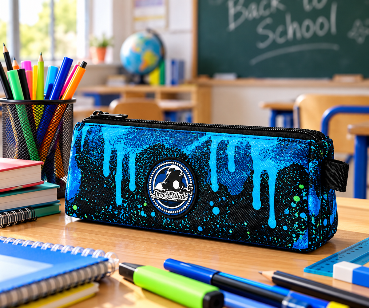 Astuccio Scuola Street Attitude – Blu e Nero 5