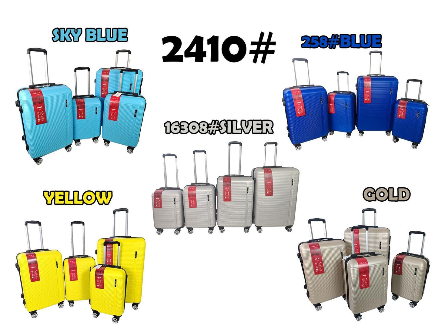 Poker valigie 4 pezzi