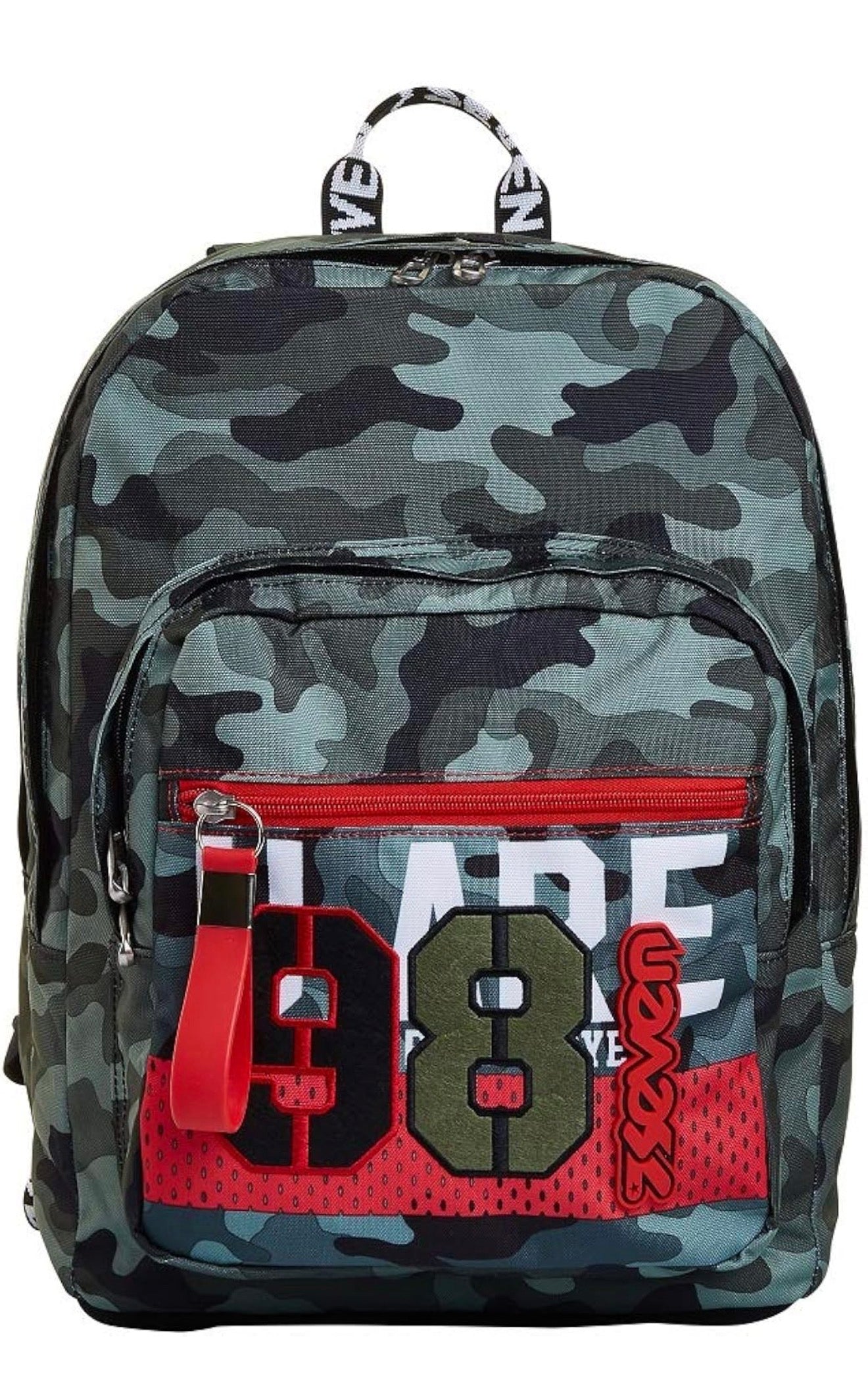 Seven Zaino Extra Fit, Crew, Verde, Doppio Scomparto, Scuola e Tempo Libero, Per bambini e ragazzi 1