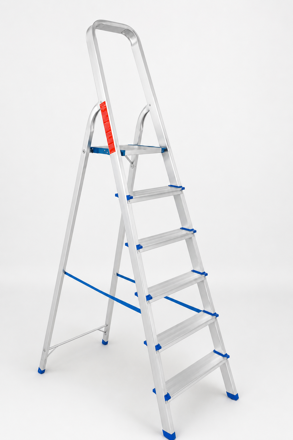 Scala Professionale in Alluminio 6 Gradini – Piattaforma Antiscivolo, Portata 150 kg 5