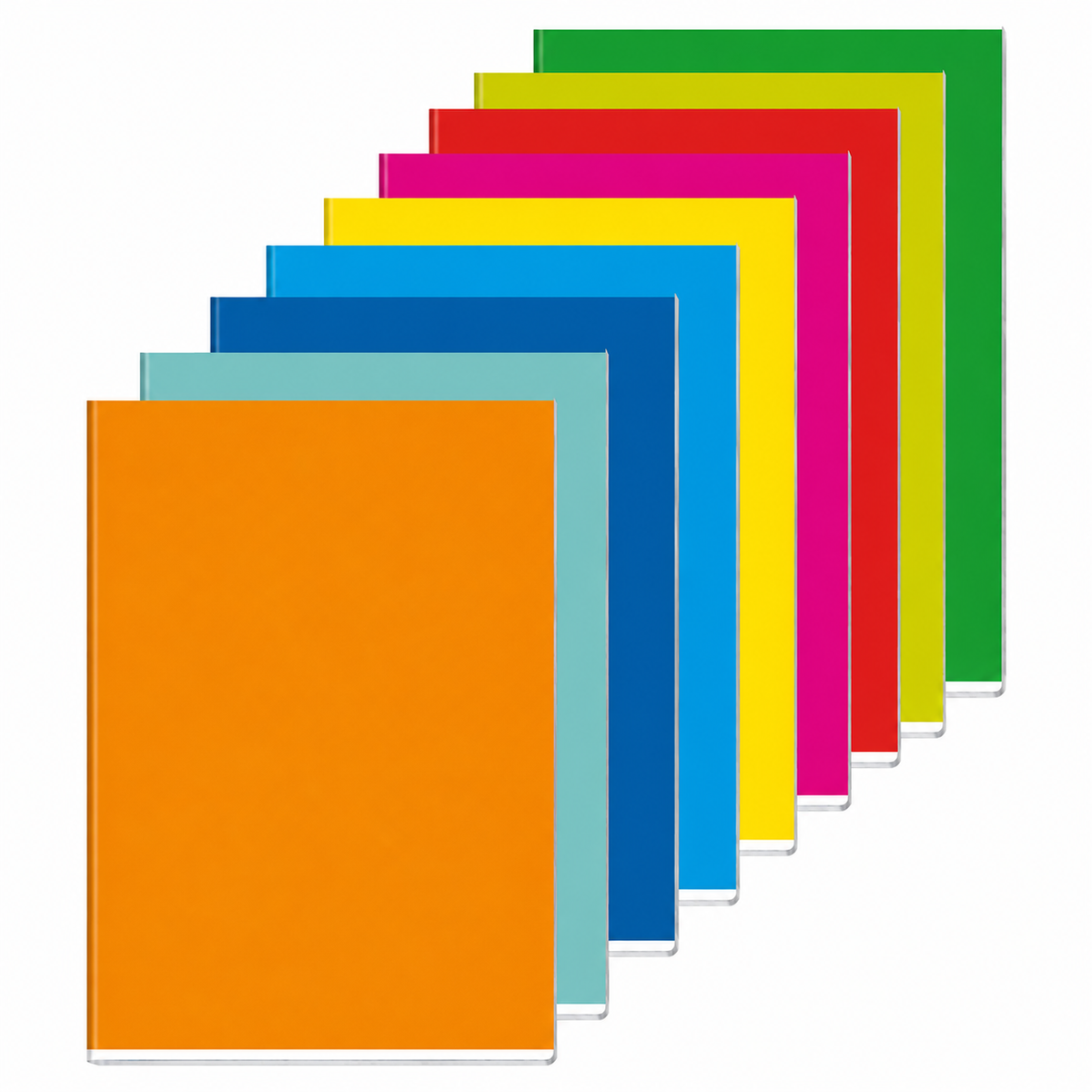 20 Quaderni A4 Maxi Colorati  – A Righe o Quadretti – Copertine Colorate Assortite