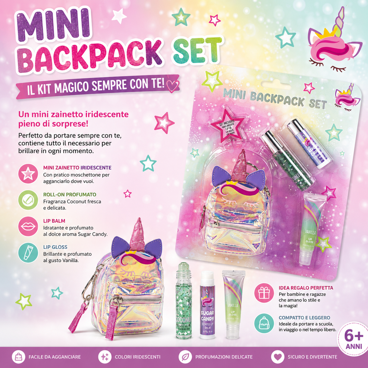 Dream Pop Mini Backpack Set Unicorn 1