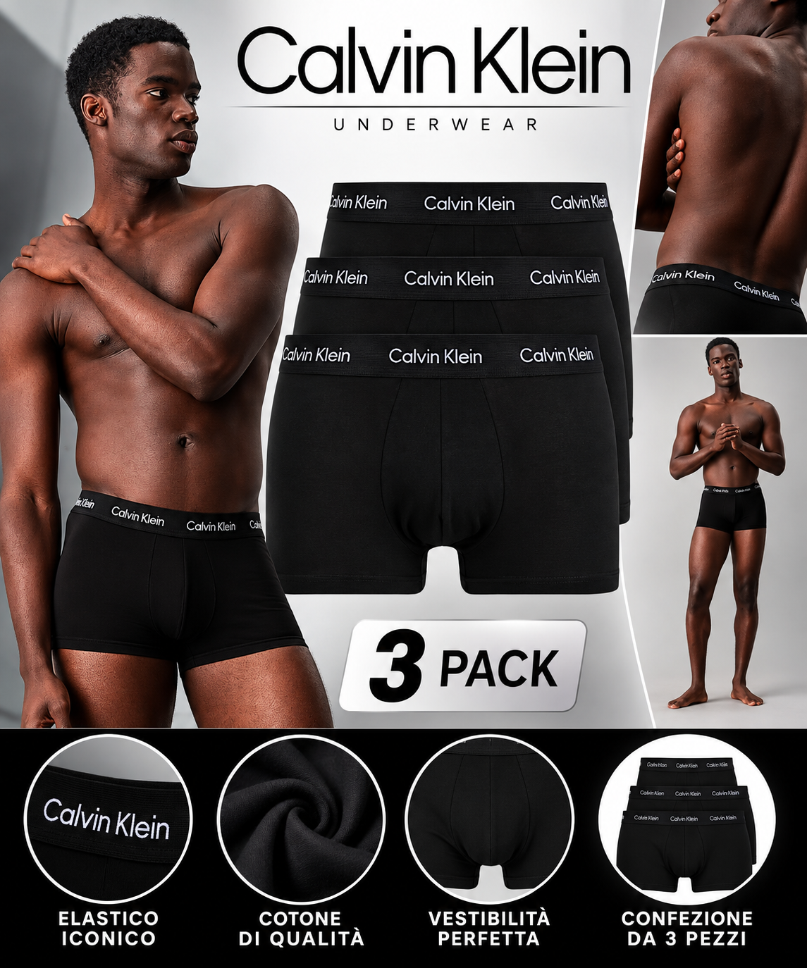 Calvin Klein Boxer Uomo – 3 Pack 1