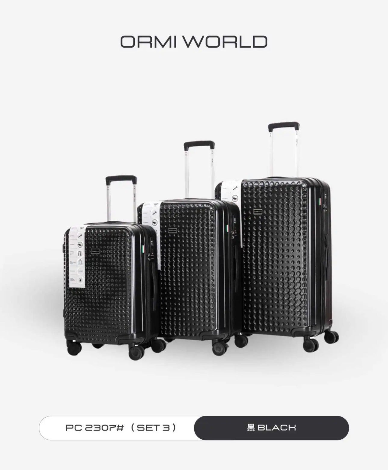 Set 3 valigie Ormi Premium