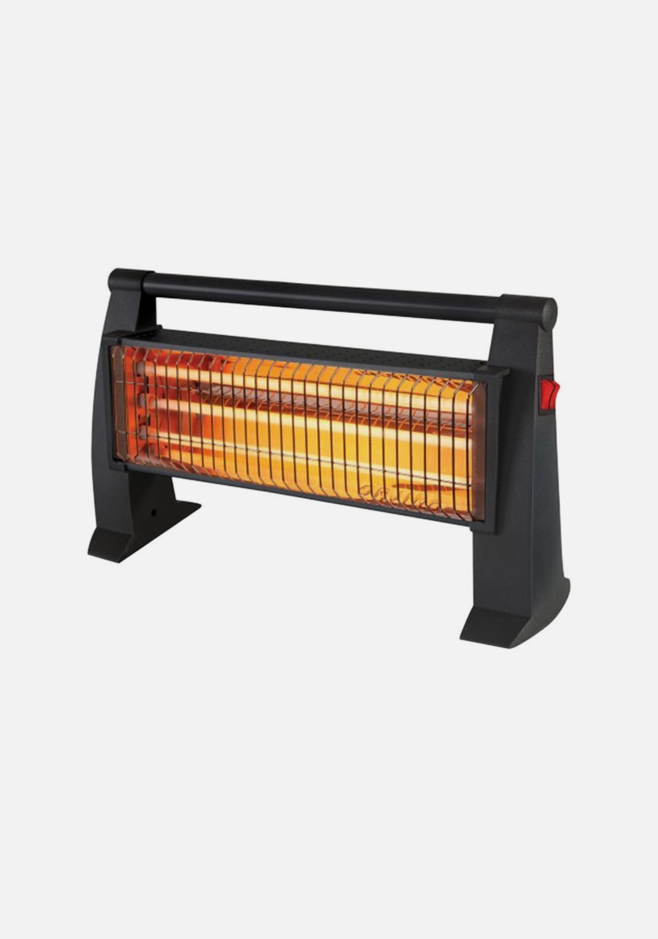 Stufa al Quarzo Elettrica Due Elementi ad Infrarossi Potenza Regolabile 1500W