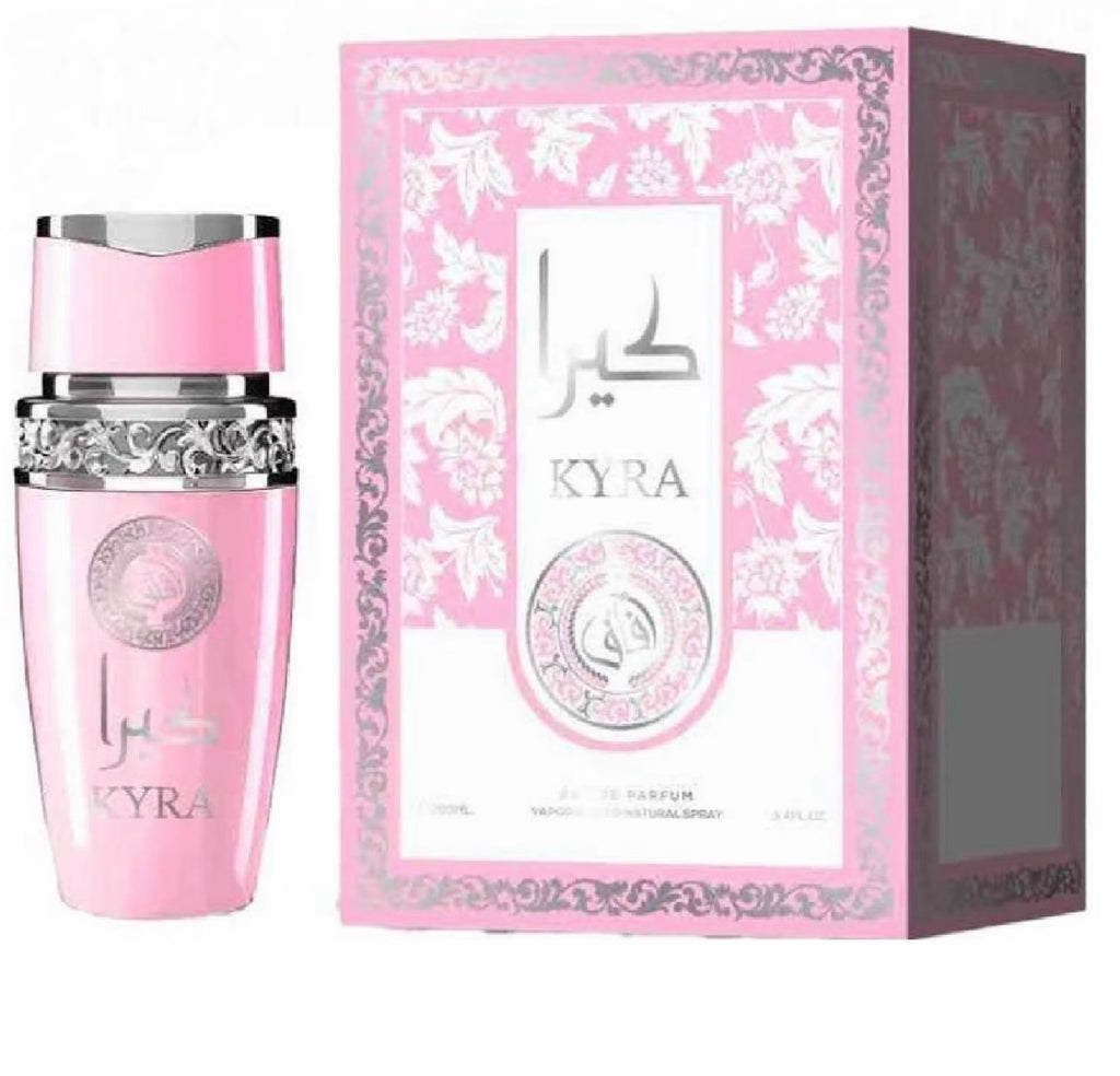 AFAQ Profumo Arabo da Donna Kyra Gold Candy Sweet Pink Sweet Rosa Blanche 100ml - ASWAD Profuimo da Uomo Aswad Black Bold Reserv