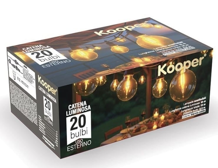 💡 Catena Luminosa LED Kooper  Bulbi per Esterno ✨ 1