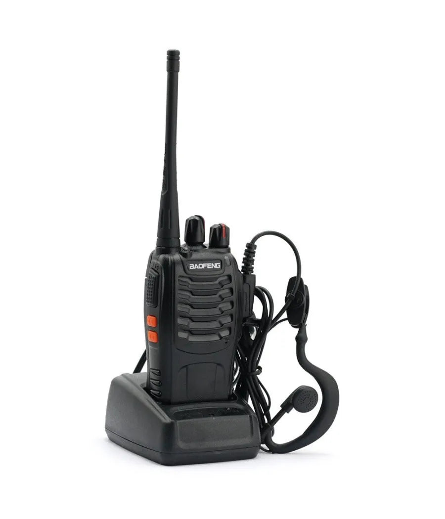 Trade Shop - Ricetrasmittente Portatile Professionale Bf-888s Uhf Vhf 2w Radio Walkie Talkie - 1 solo pezzo 2