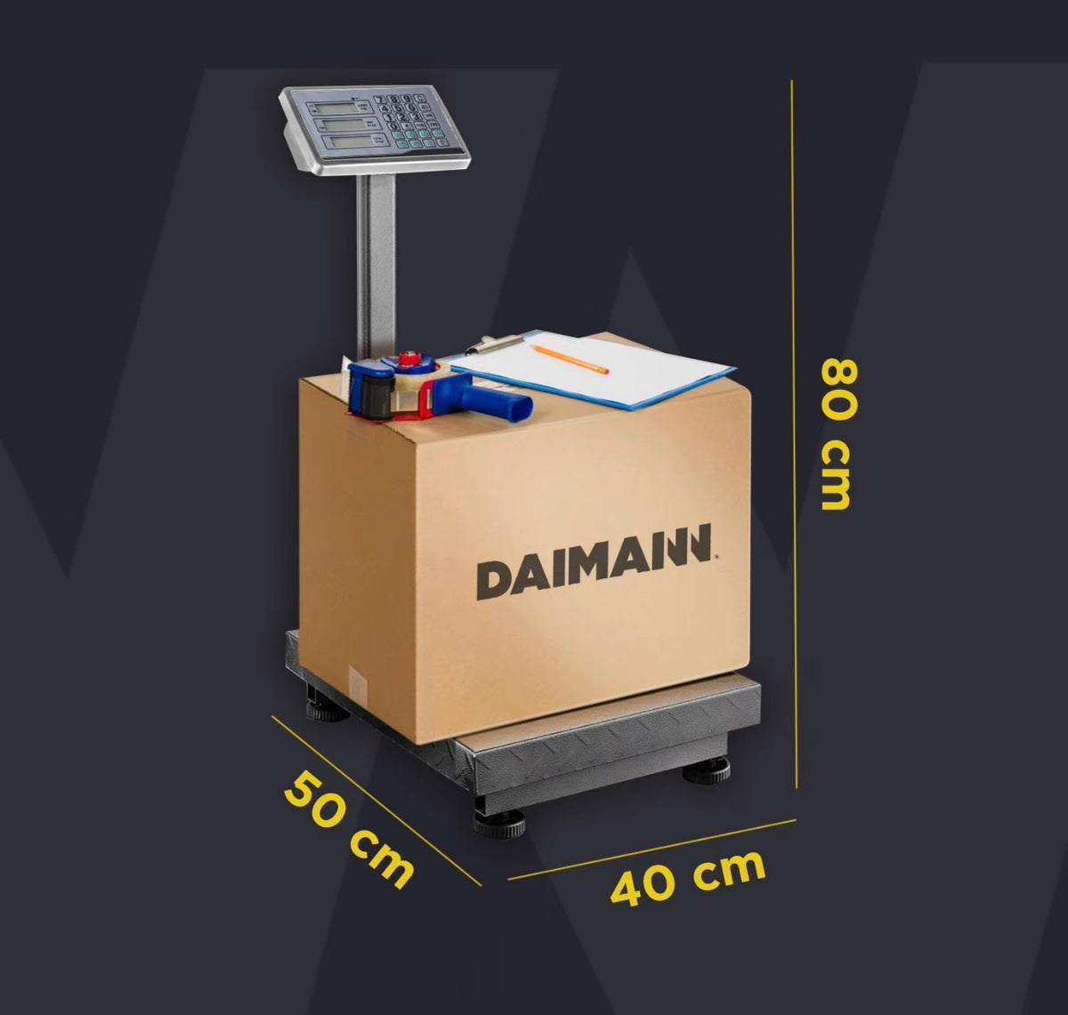 Bilancia Elettronica Richiudibile 300kg con Prezzo, Peso e Funzione di Accumulo 7