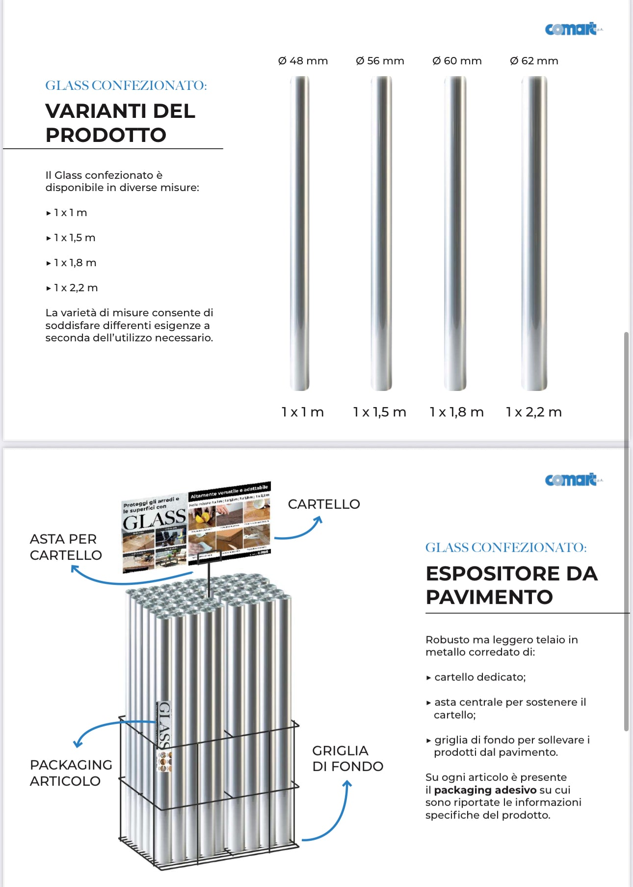 Glass Trasparente diverse misure