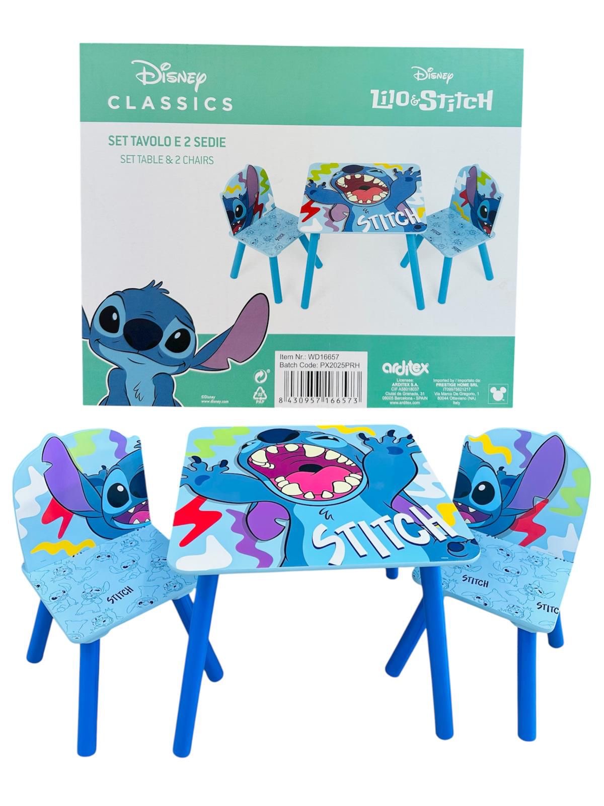 Tavolino Disney con 2 sedie