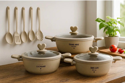 Batteria 11 pezzi con mestoli