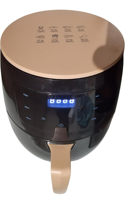 Friggitrice ad Aria XXL, 8L, 2400W, Display LCD Touch, Controllo Digitale, Nero