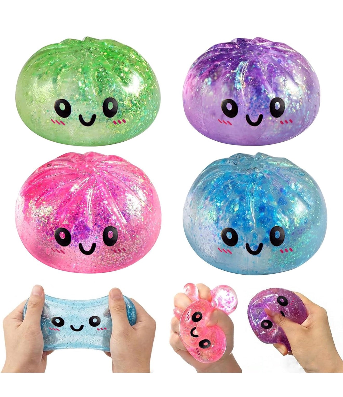 Glitter Dumpling Squishy 1 solo pezzo 6