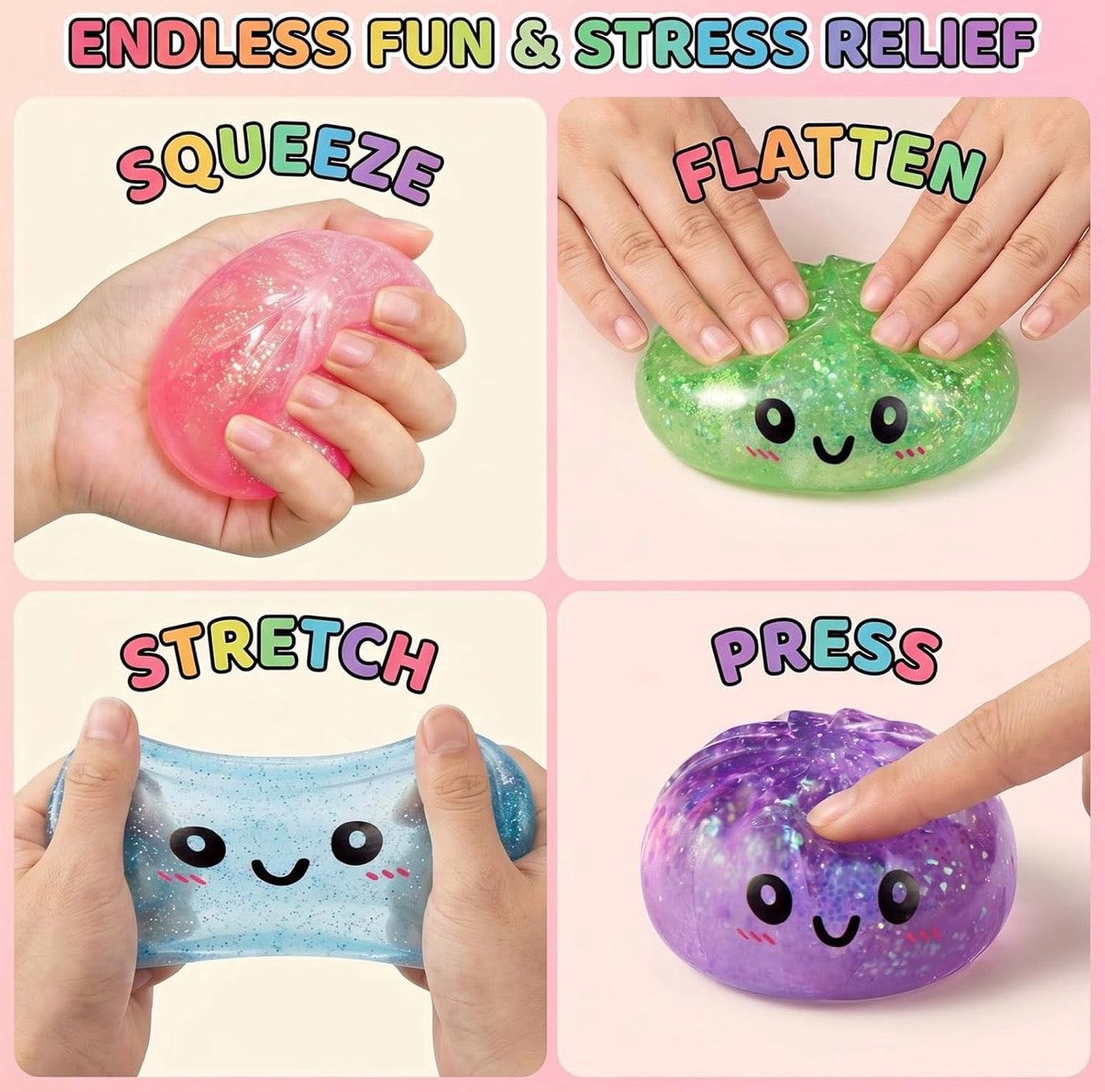 Glitter Dumpling Squishy 1 solo pezzo 5