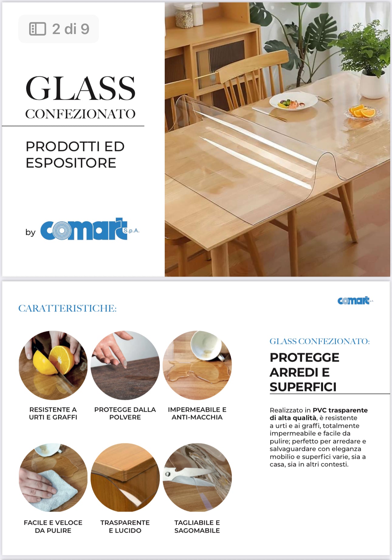 Glass Trasparente diverse misure