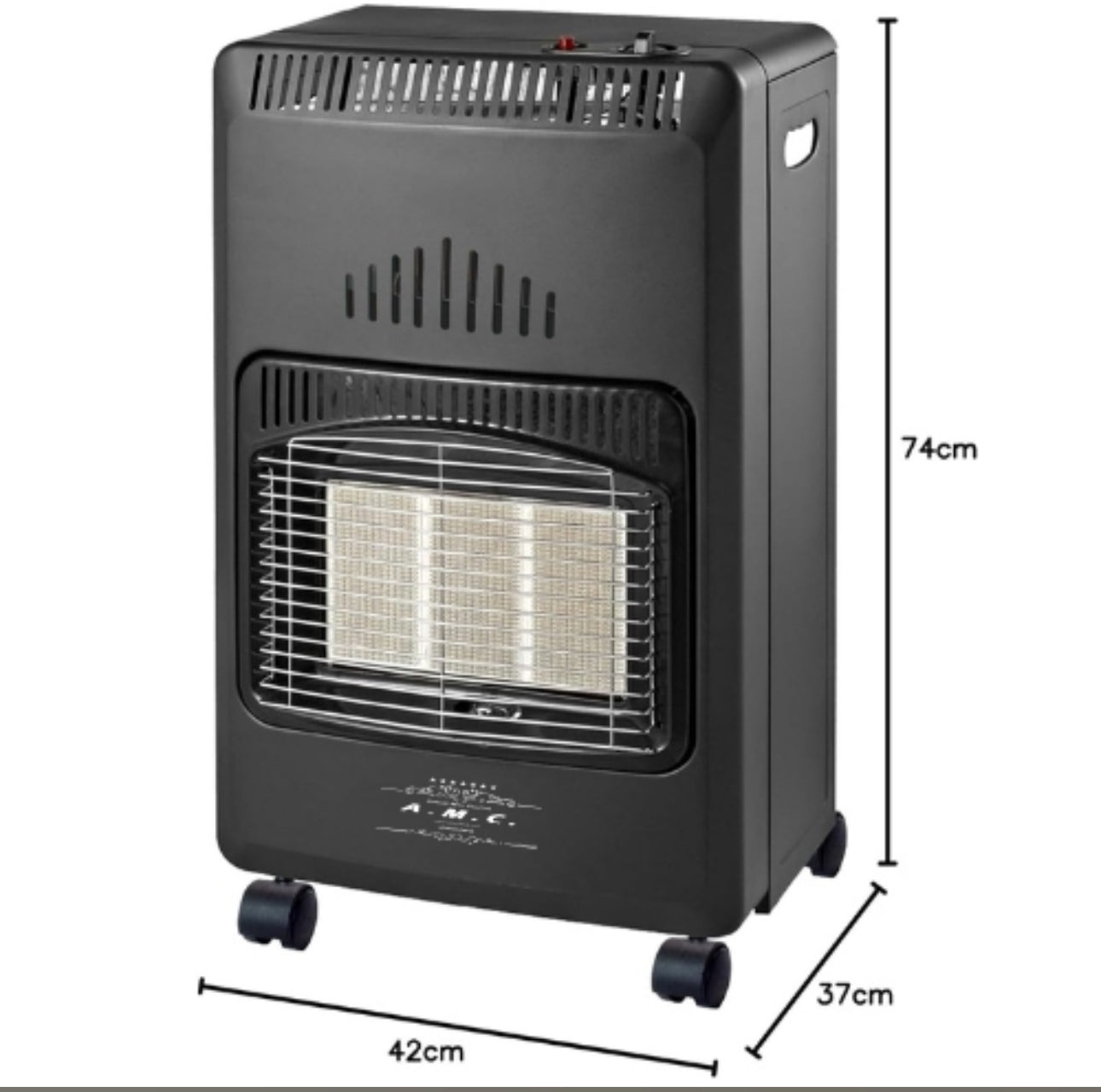 Stufa a Gas Richiudibile 4200W con 3 Livelli di Riscaldamento e 3 Potenze