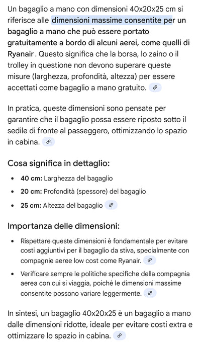 Zaino per Ryanair 40x20x25 Zaino da Viaggio Aereo Bagaglio a Mano 40x20x25 per Ryanair/Wizzair 20L Piccolo Borsa da Cabina per Voli Borsa da Viaggio Aereo Zaini Casual 14 Pollici Porta PC