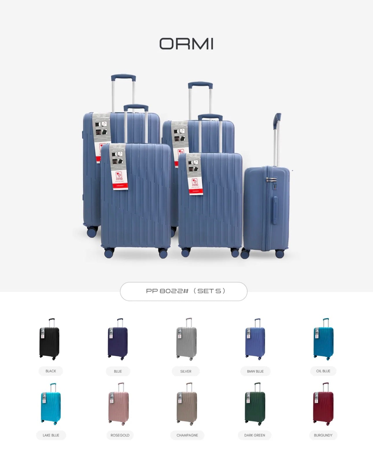 Set di 5 valigie