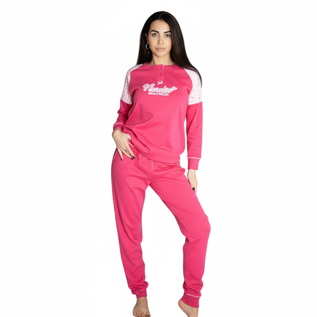 Pigiama donna caldo cotone 0006