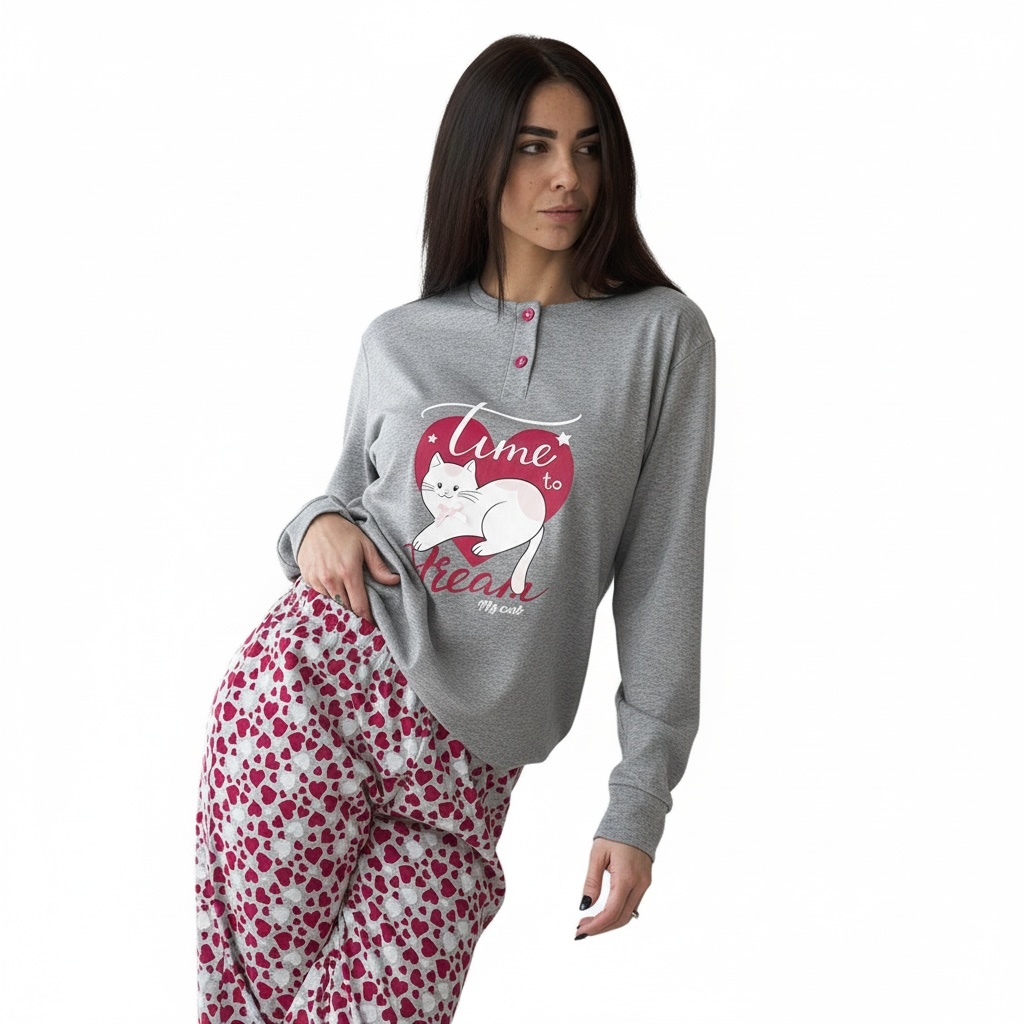 Pigiama donna caldo cotone Dream