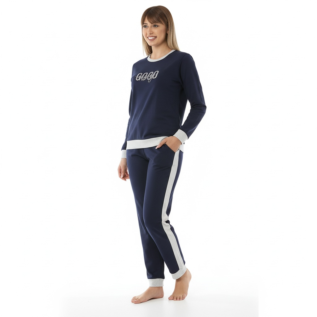 Pigiama donna caldo cotone