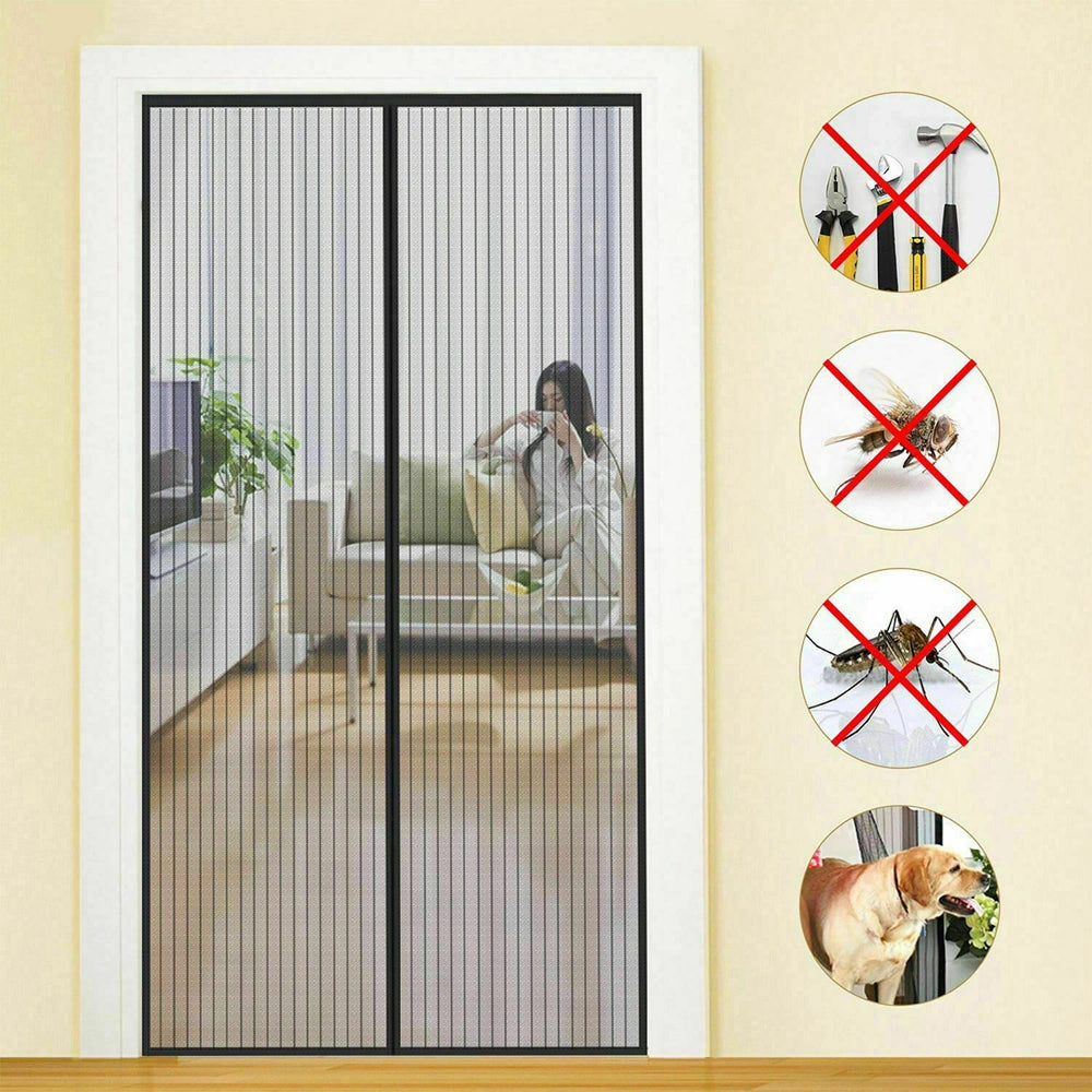 ZANZARIERA IN POLIESTERE PER PORTE CON MAGNETI cm 140x240cm