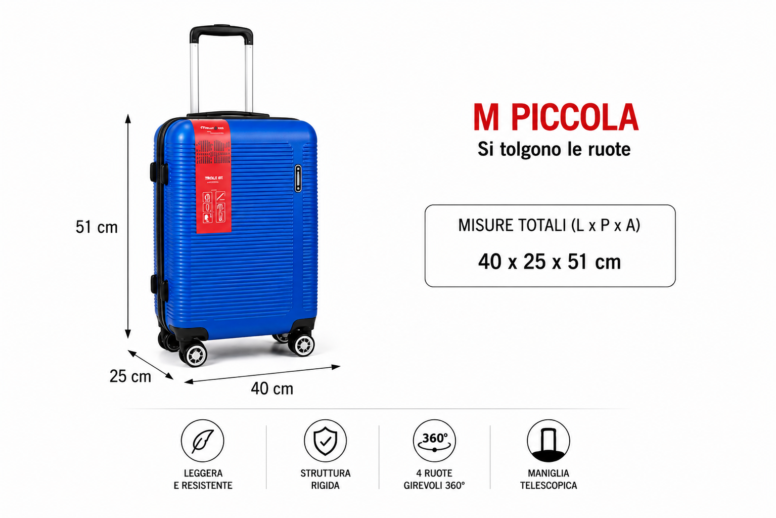 Acquista 1 valigia singola nella misura che preferisci 7