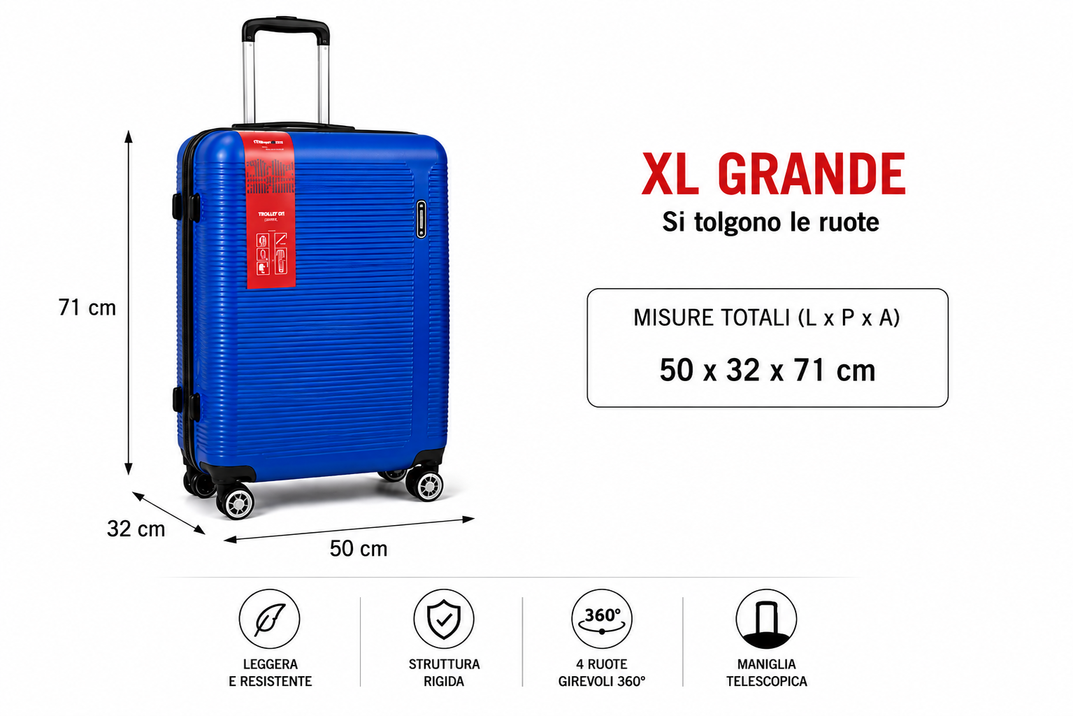 Acquista 1 valigia singola nella misura che preferisci 9