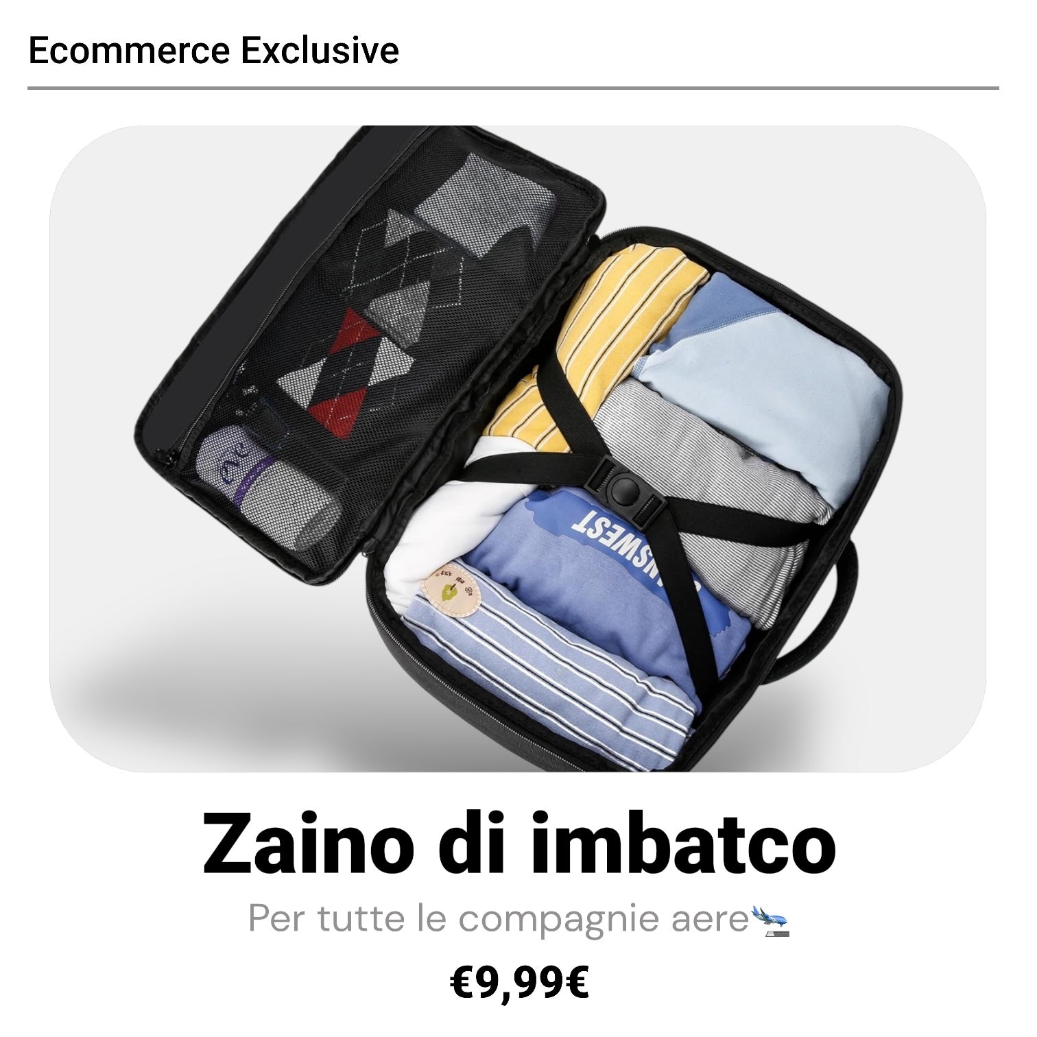 Zaino per Ryanair 40x20x25 Zaino da Viaggio Aereo Bagaglio a Mano 40x20x25 per Ryanair/Wizzair 20L Piccolo Borsa da Cabina per Voli Borsa da Viaggio Aereo Zaini Casual 14 Pollici Porta PC 3