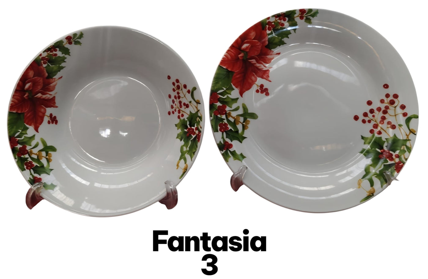 12 piatti Natale in porcellana